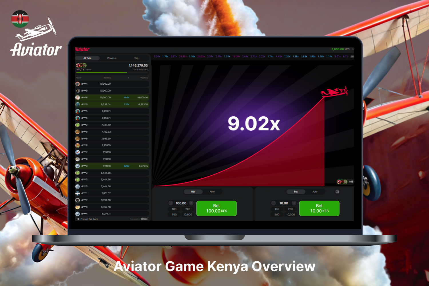 Crash game Aviator is one of the most popular online games in Kenya
